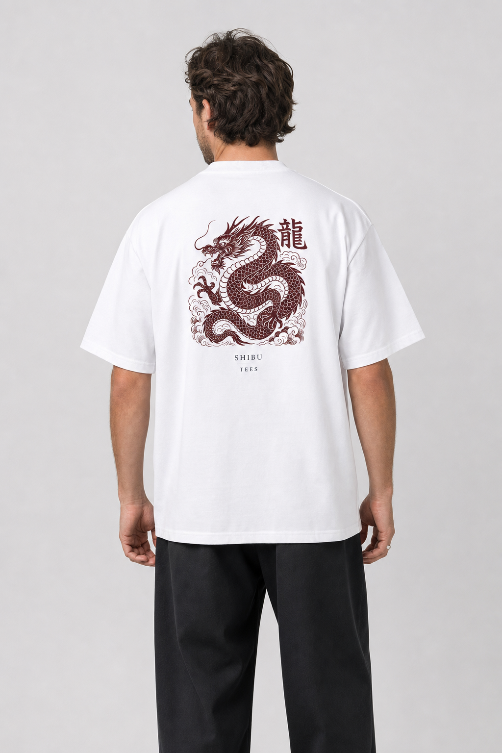 Dragon T-Shirt — studio model back