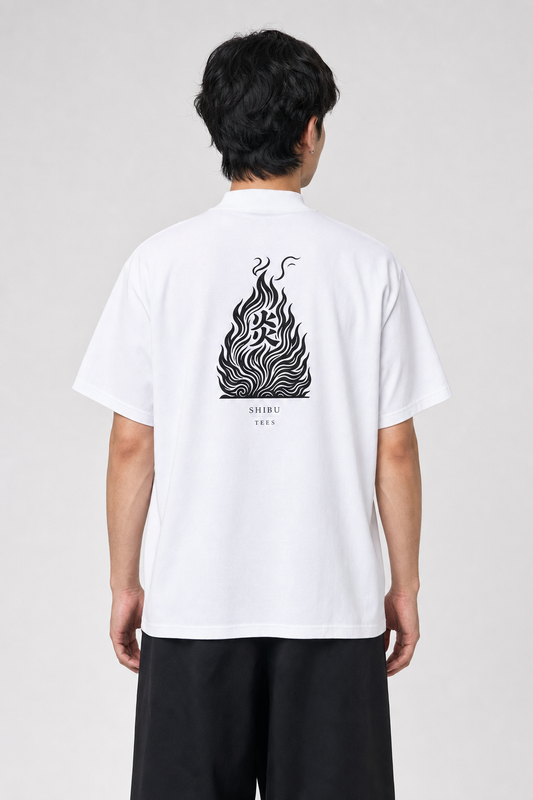 Fire T-Shirt — studio model back