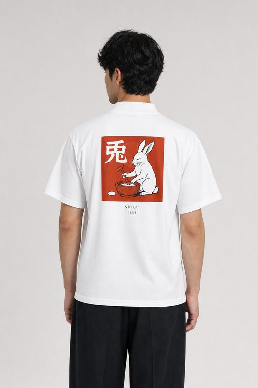 Rabbit T-Shirt — studio model back