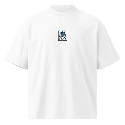 Vintage White — T-shirt eagle chest print monochrome.
